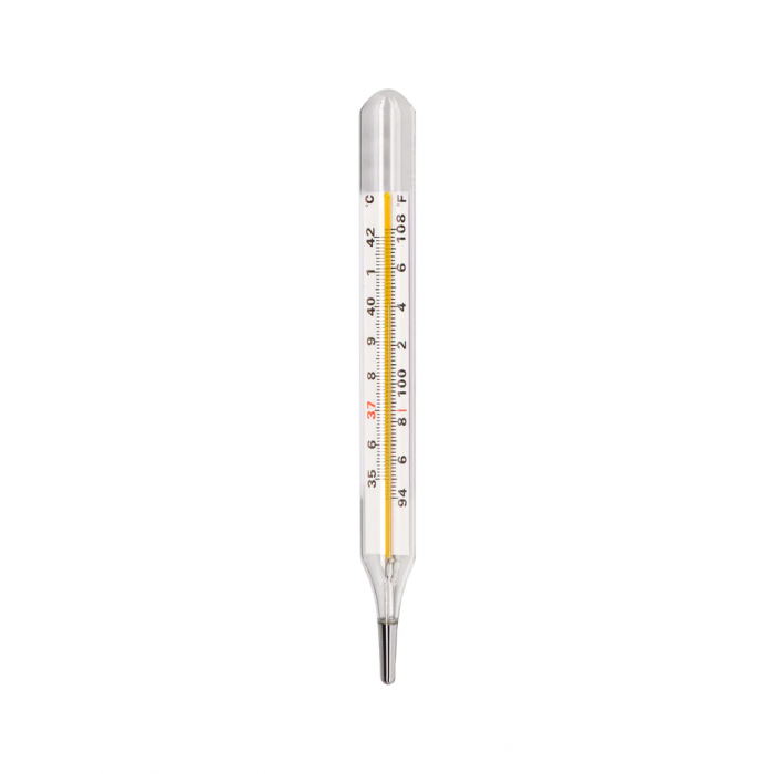 Mercury Thermometer Oval Shape