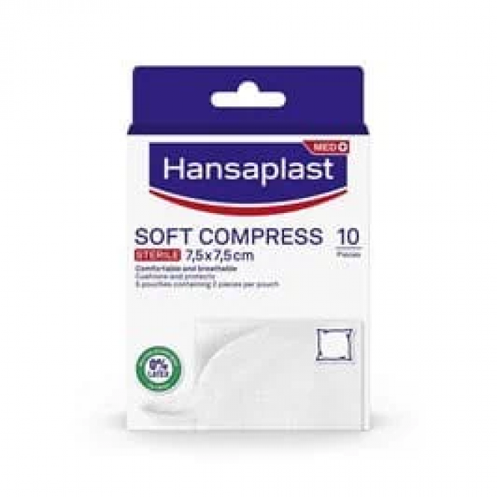 Sterile Soft Compress 7.5 x 7.5cm 10 Pieces