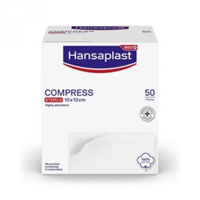 Sterile Soft Compress 10 x 10cm 50 Pieces