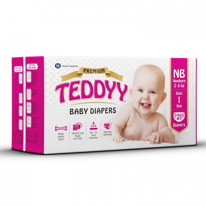  TEDDYY Baby Diapers Pants Premium New Born 21PCS