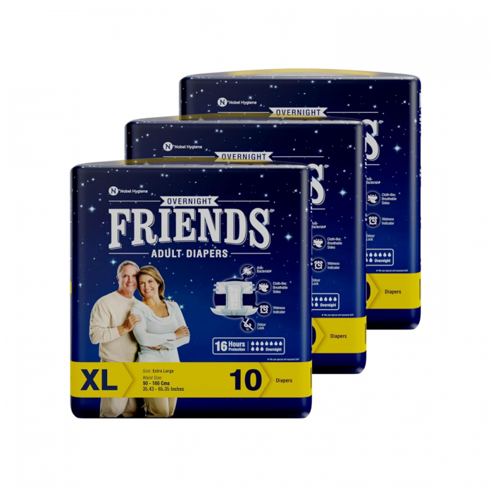 FRIEND ADULT DAIPER OVERNIGHT XL 10PC