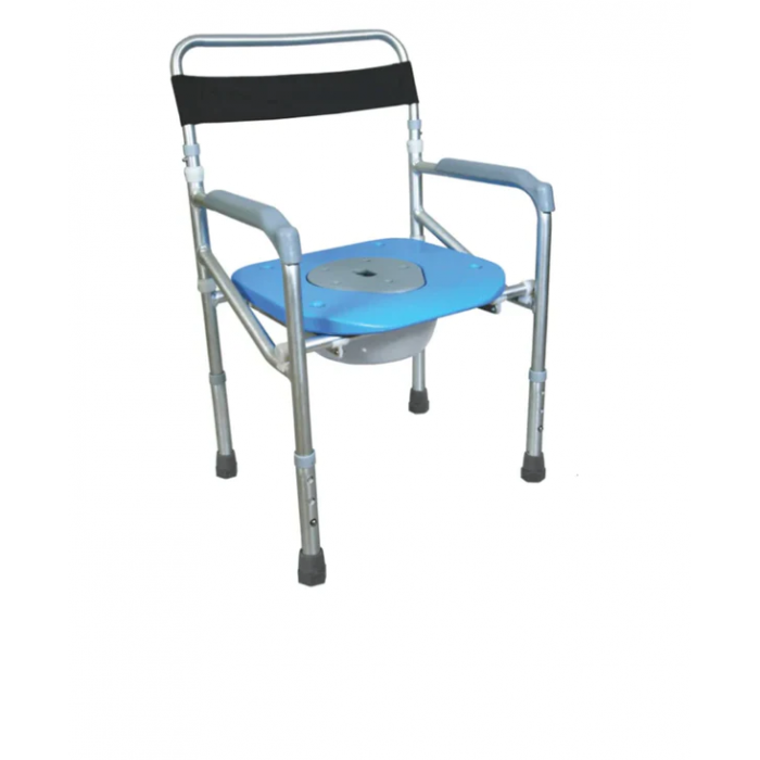 VISSCO COMFORT FOLDABLE COMMODE SHOWER CHAIR (WITHOUT CASTOR)